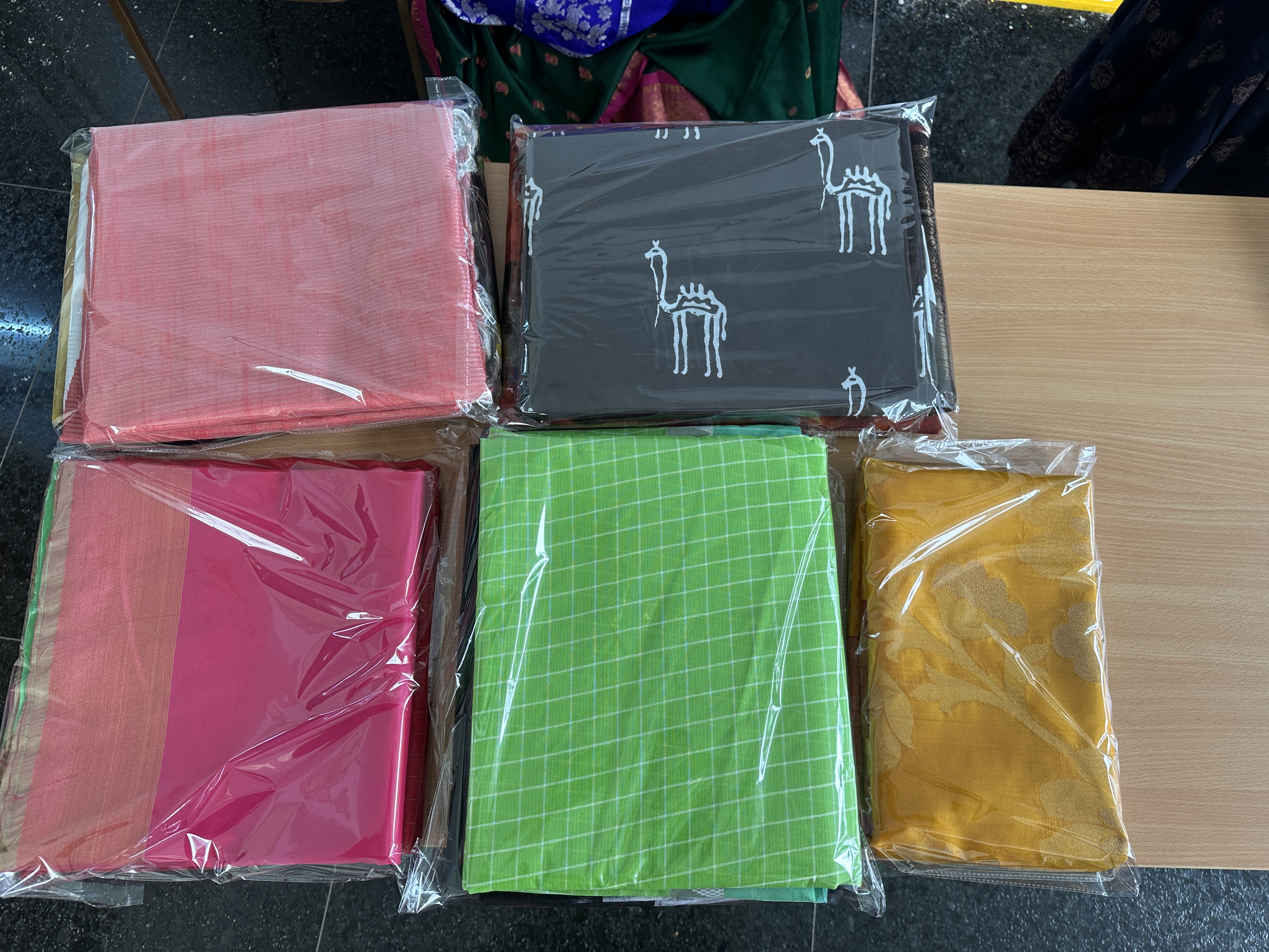 Saree draping and pleating work by Sri Varsha Beauty